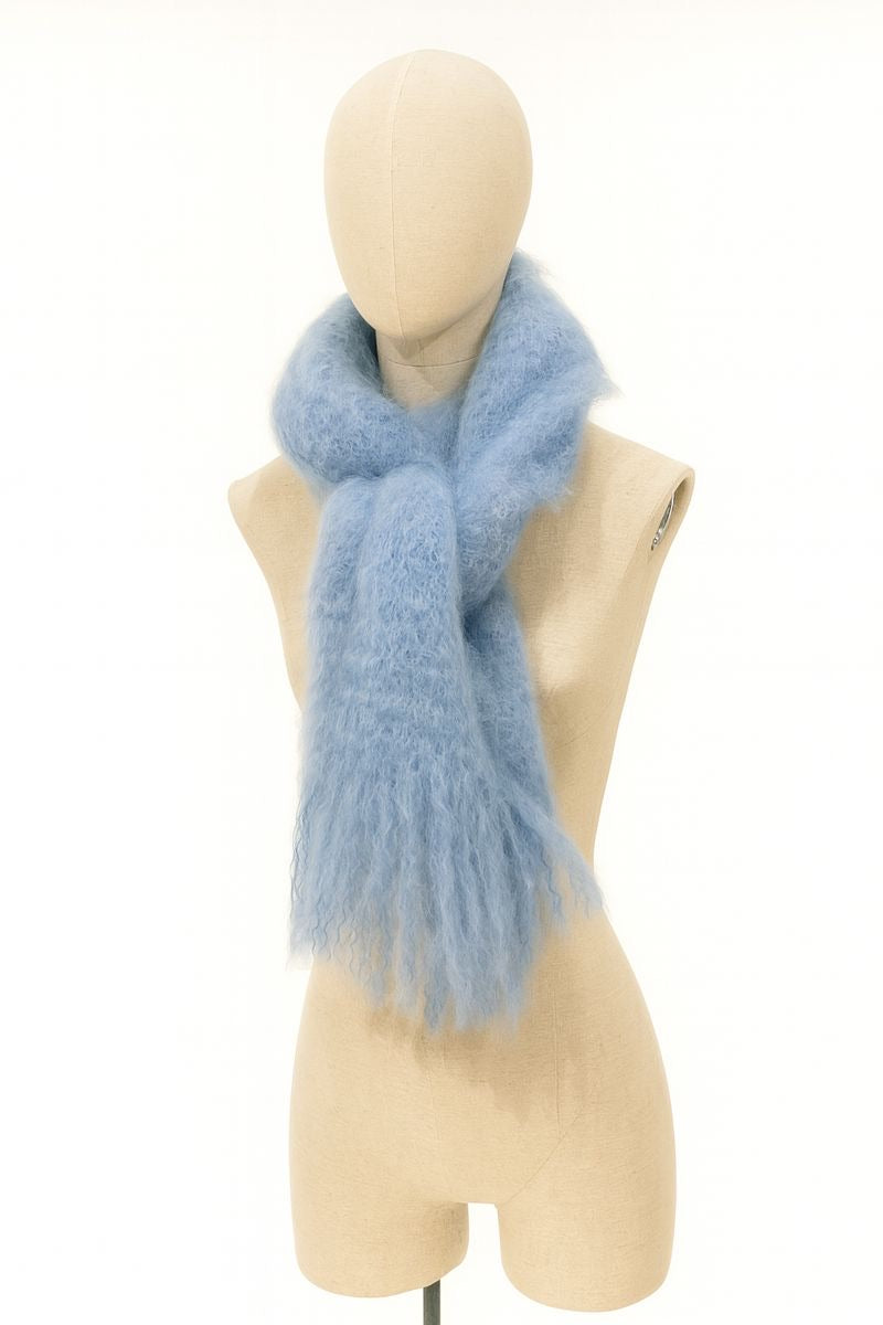 Fluffy sjaal lichtBlauw
