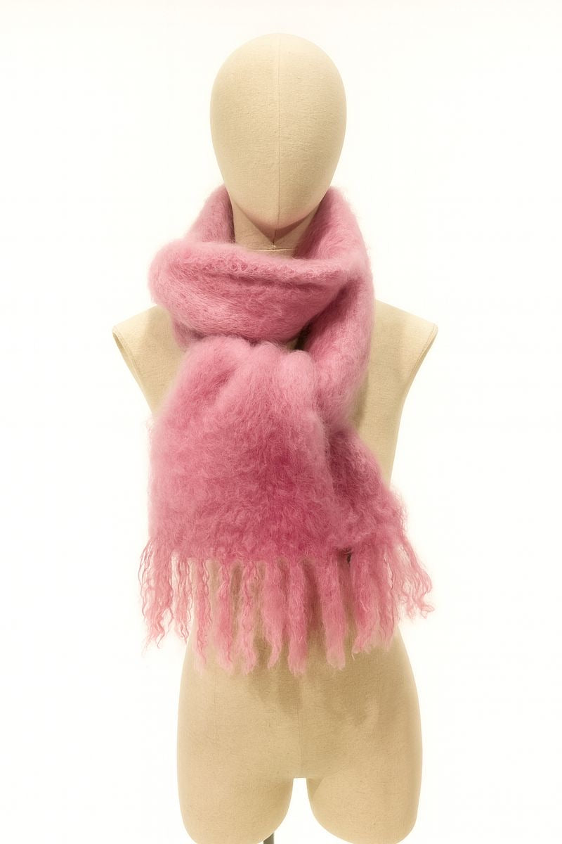 Fluffy sjaal Roze