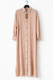 Athena long shirt dress Powder