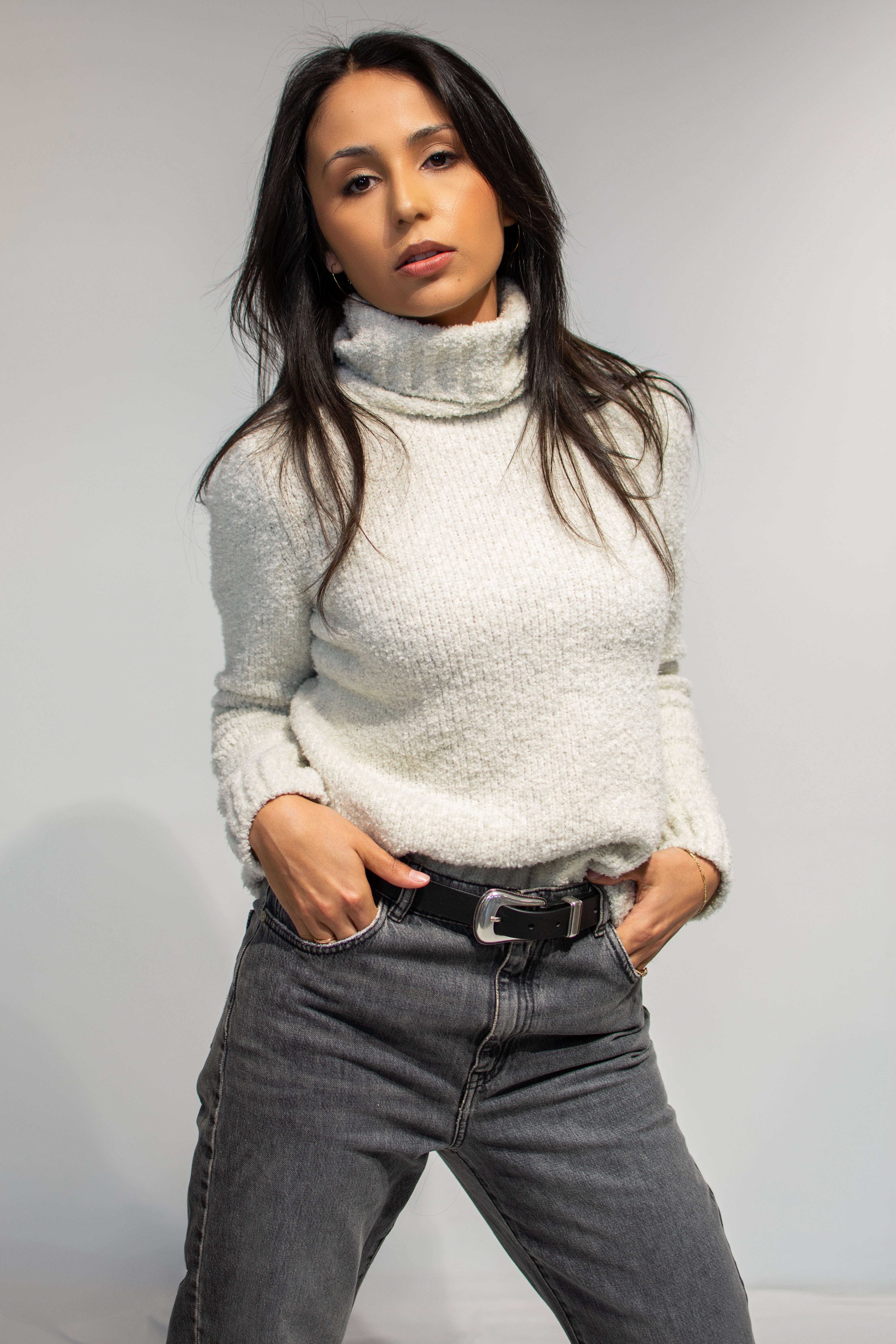 Pull met rolkraag
