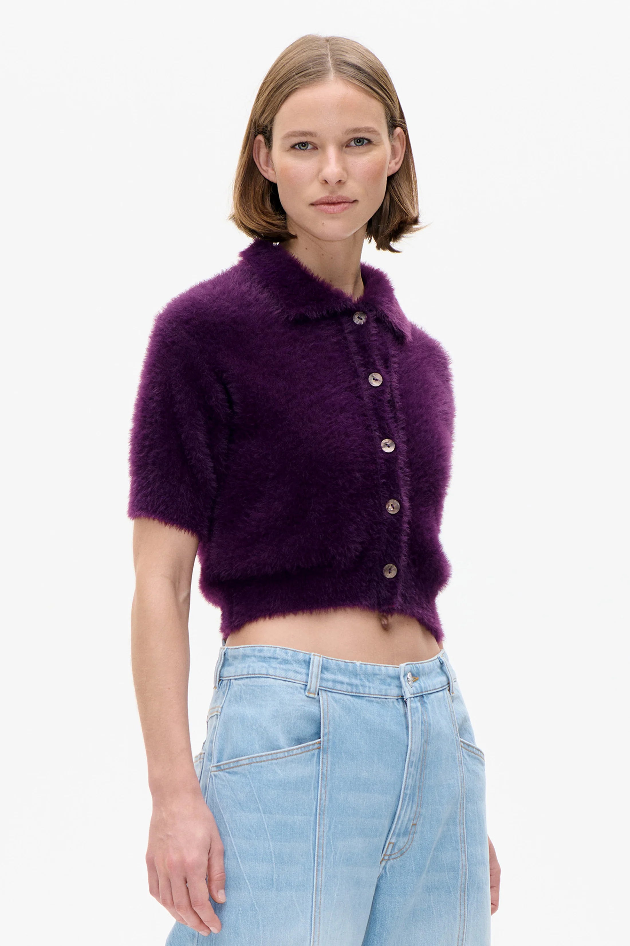 Cristin cardigan Plum perfect