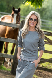 Grey Melange Skirt