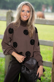 Sequins Sweatshirt Coconut