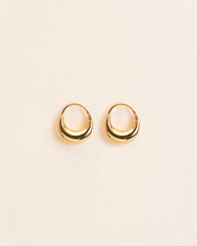 Small hoops in 18 ct. gold