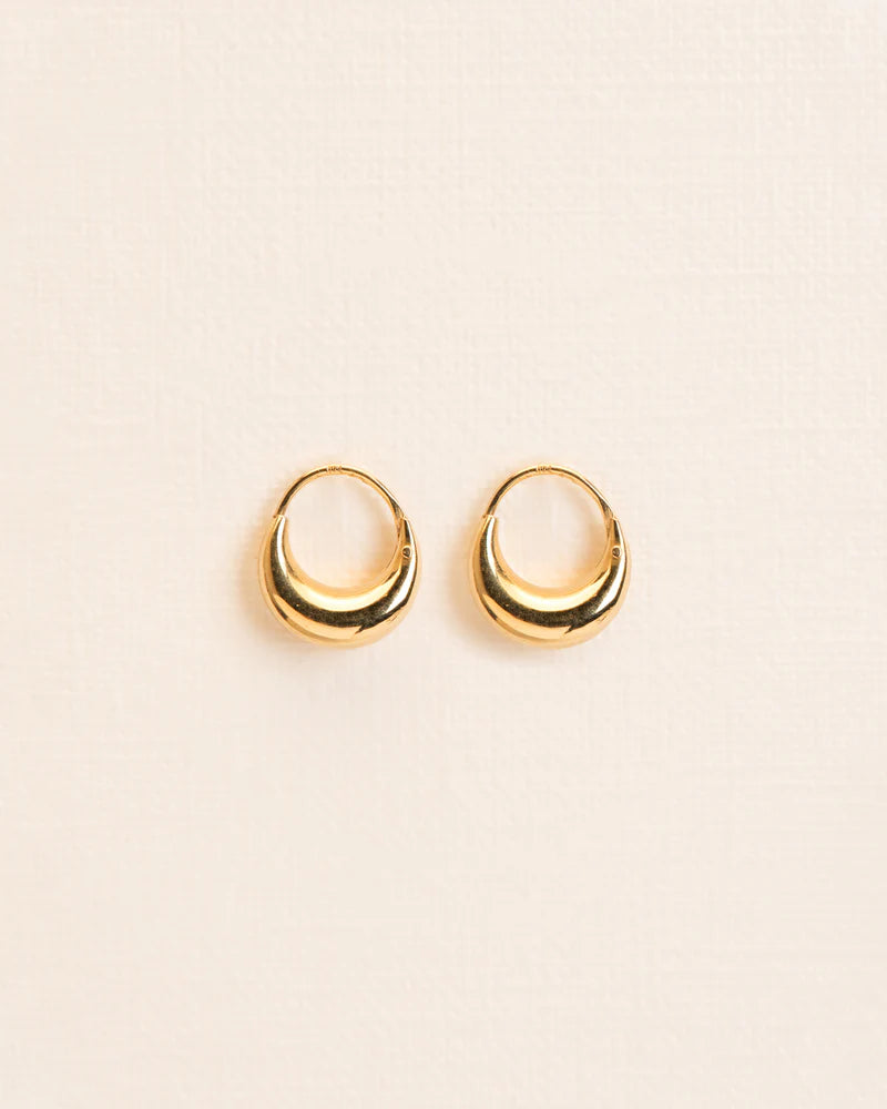 Small hoops in 18 ct. gold
