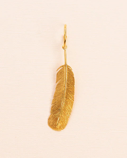 Single hoop with feather