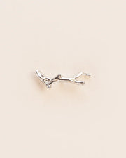 Single branch-shaped stud earring