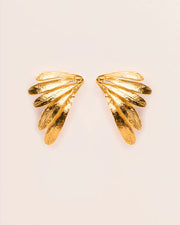 Leaves clip earrings