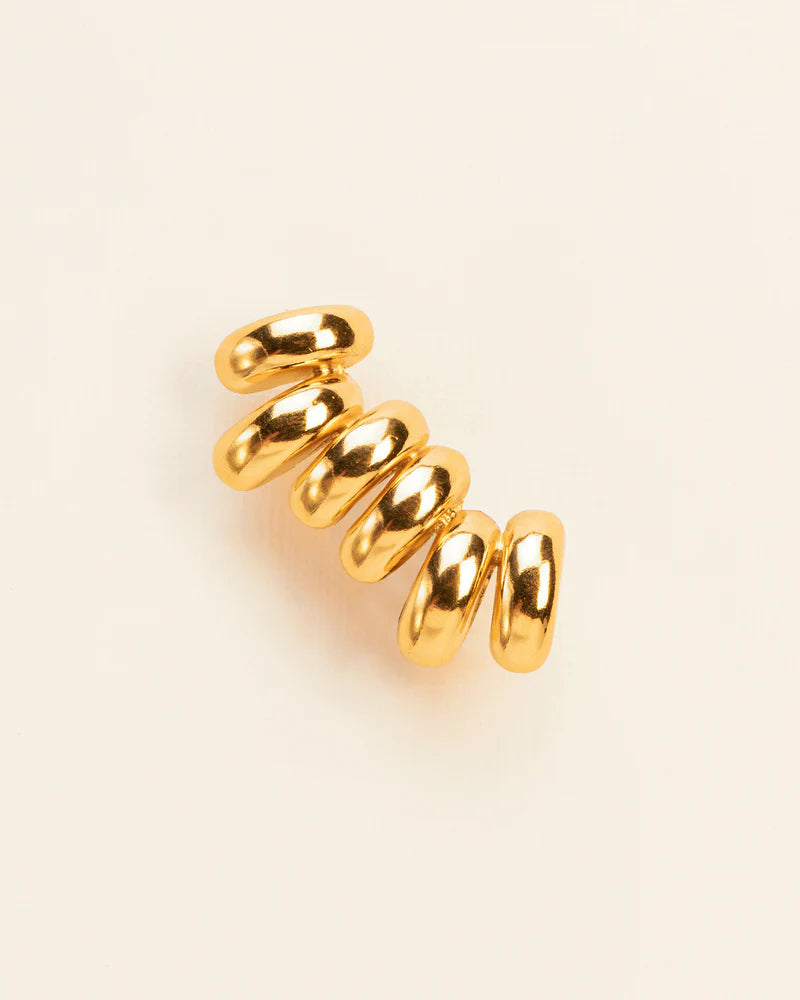 Single climber clip earring