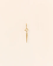 Single hoop earring with spring ring and spike
