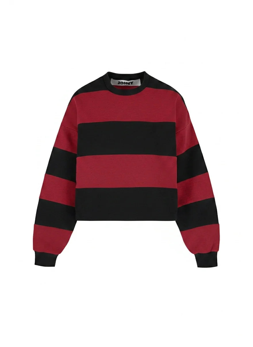Derek sweater burgundy / navy