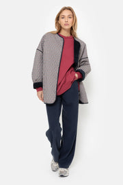 Hannah Jacket Navy Checked