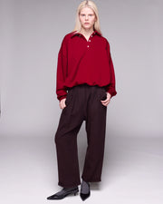 Andre Silk Burgundy Pants