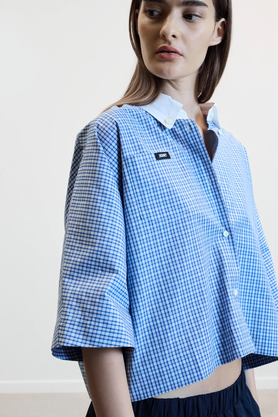 Berry shirt Blue Check