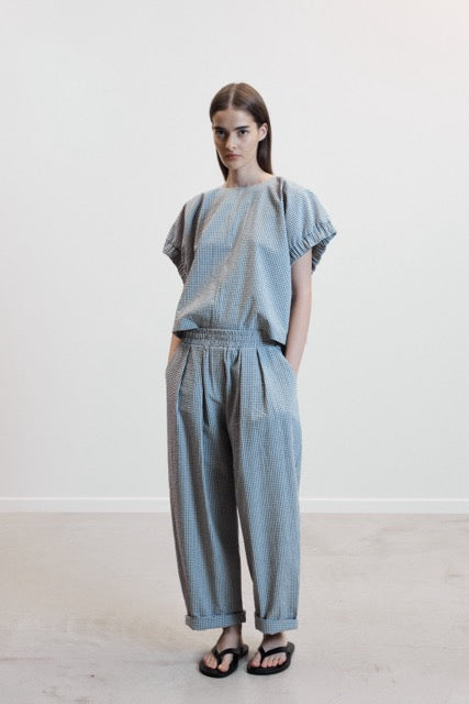 Andre pants Seersucker Green Vicky