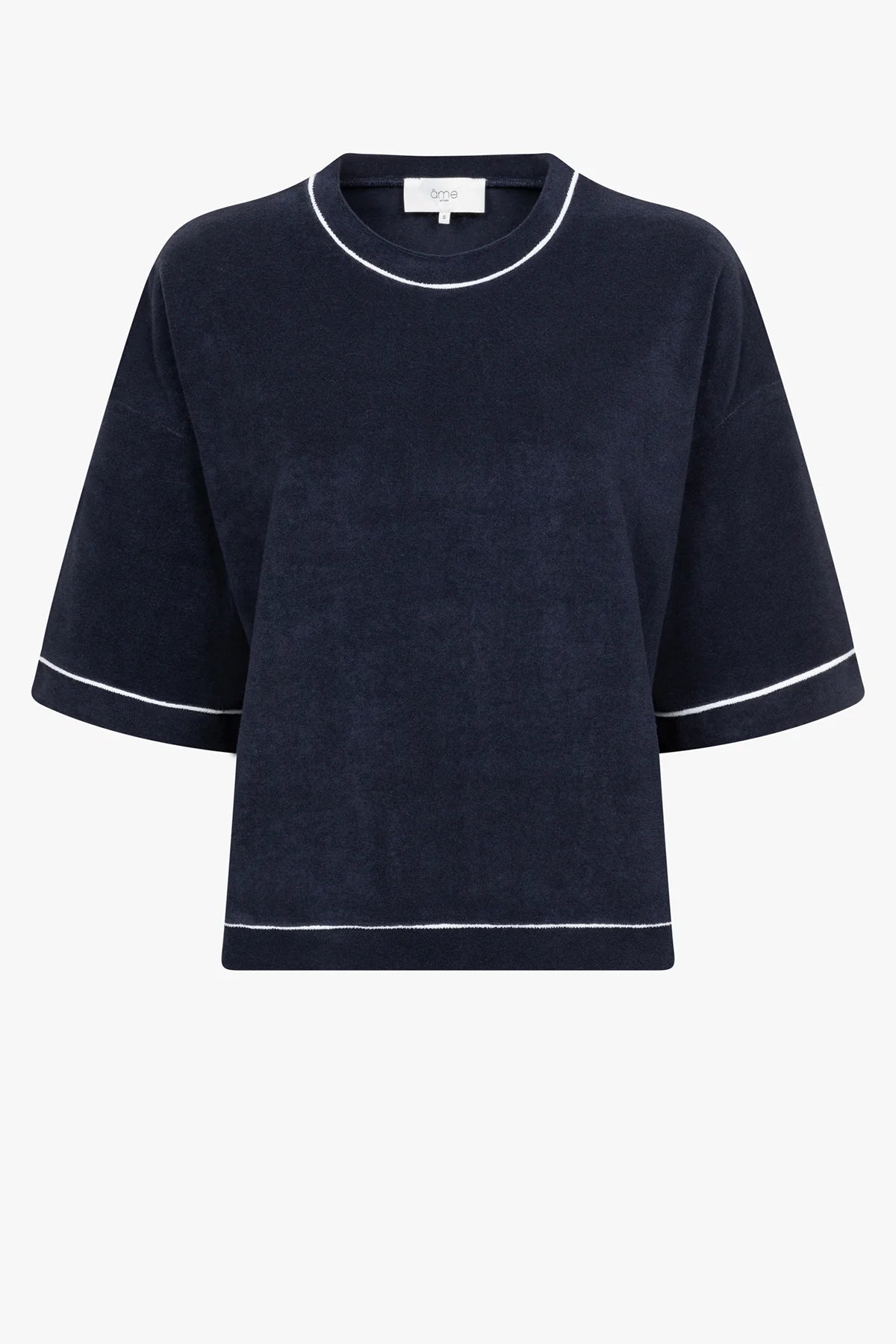Klaxon pull éponge Navy & White