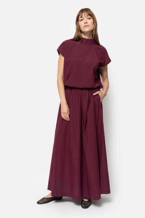 Kilt skirt plum