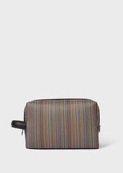 'Signature stripe' Washbag