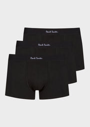 Black Waistband Boxer Briefs Three Pack