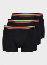 Black "Signature Stripe" Waistband Boxer Briefs Three Pack