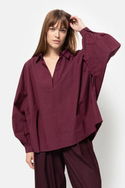 Madonna Polo Shirt Plum