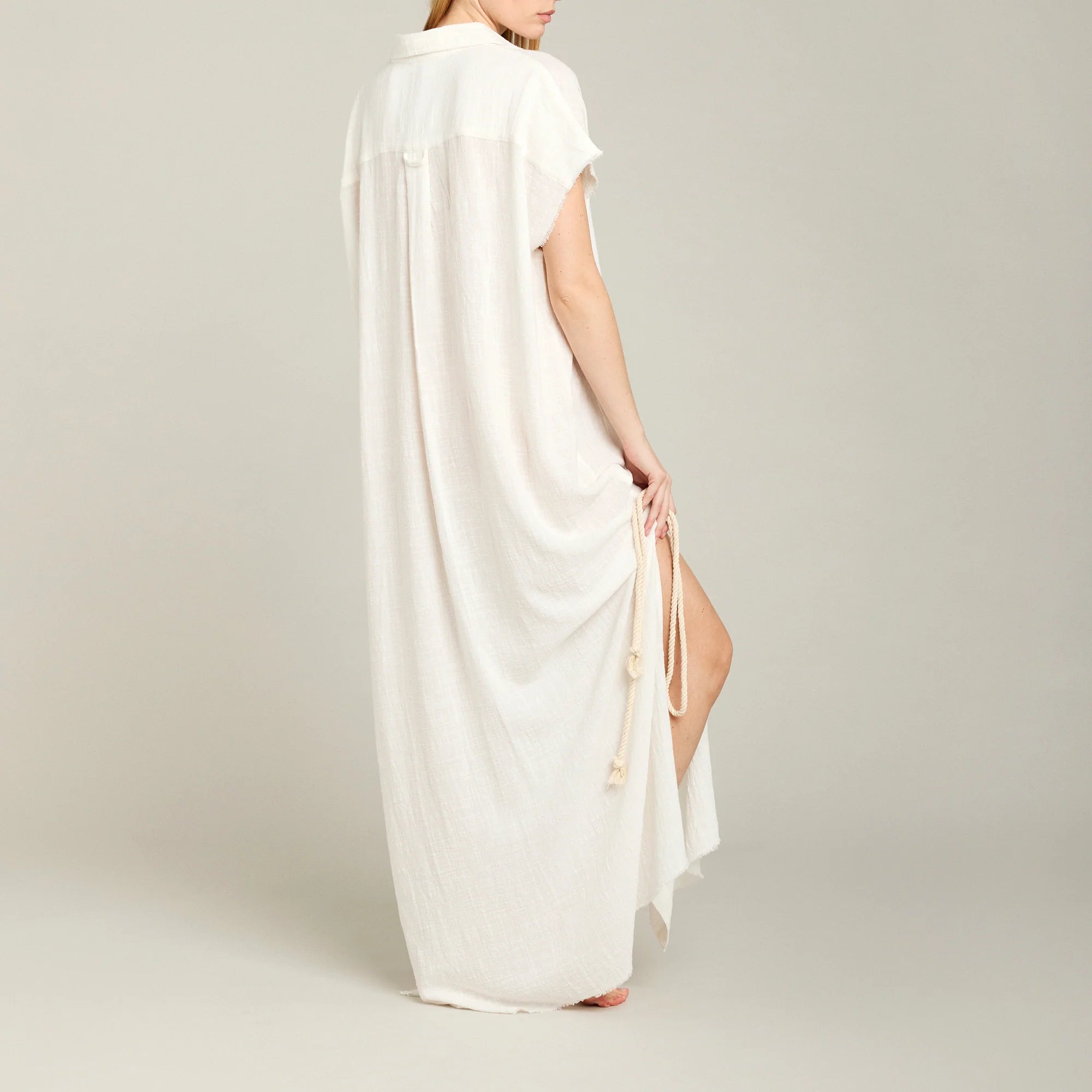 Santorini long shirt dress Off-white