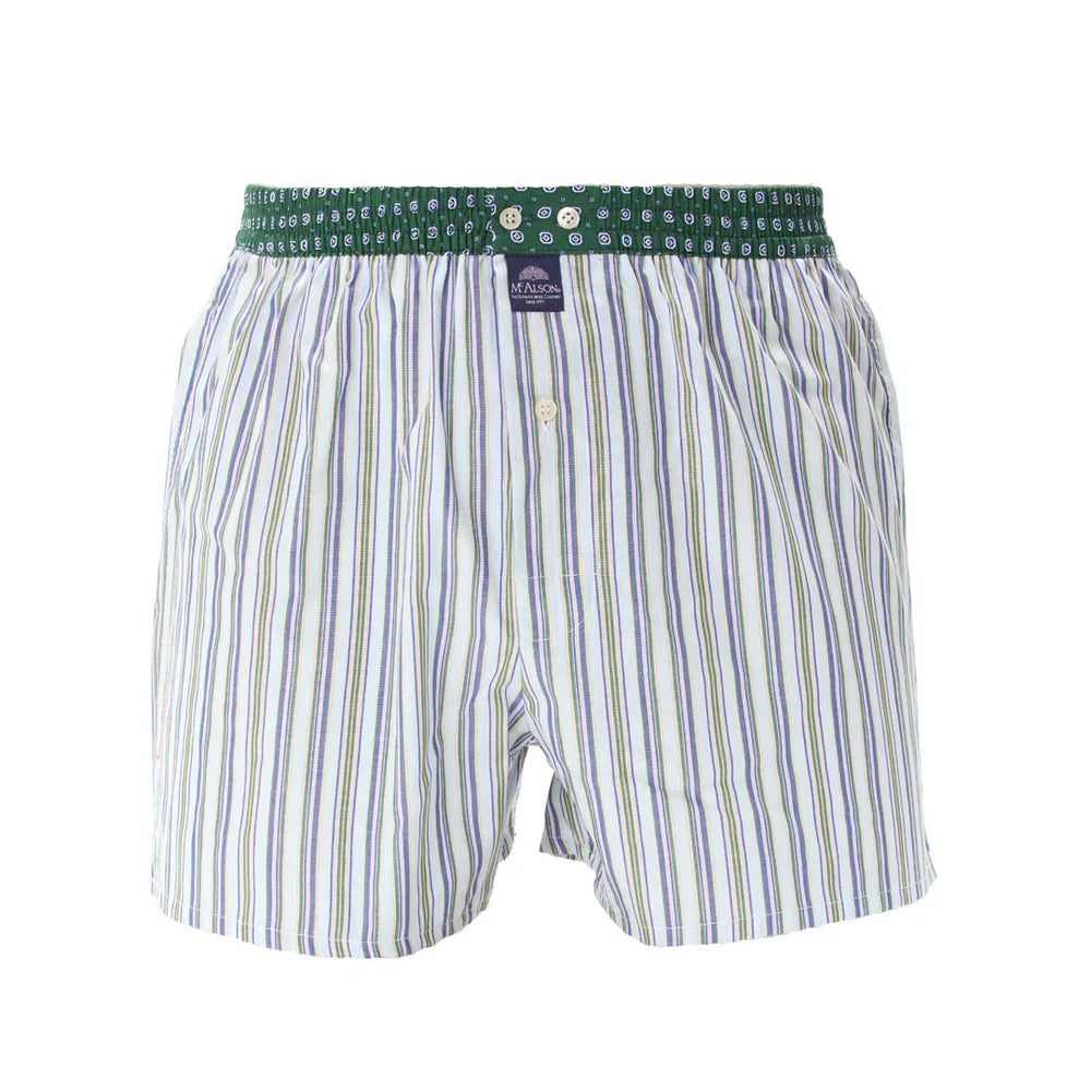 Stripes light blue & green Boxer Short