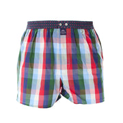 Gingham blue, red & green Boxer Short