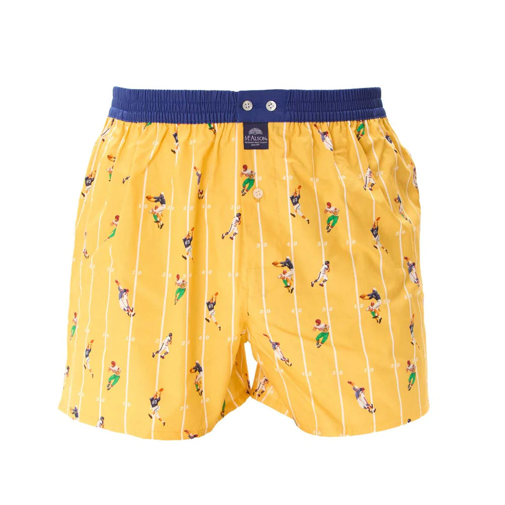 American Football yellow Boxer Short