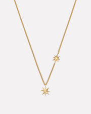 Asymmetric necklace with star pendant