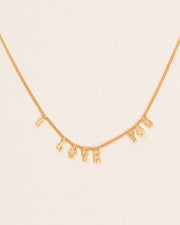 'I Love You' necklace 18 ct. gold