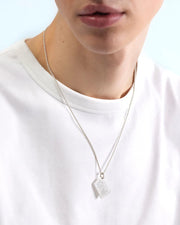 Rope chain necklace with Carte-Postale pendant