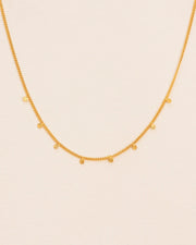 Necklace with hammered charms
