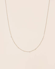 Necklace with hammered charms