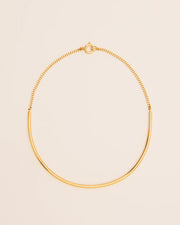 Chain necklace with semi-circle element