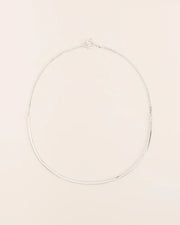 Chain necklace with semi-circle element