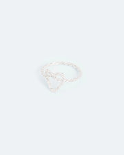 Intricate knotted heart ring