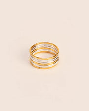 Seven stackable rings