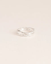 Duo of branch-textured rings