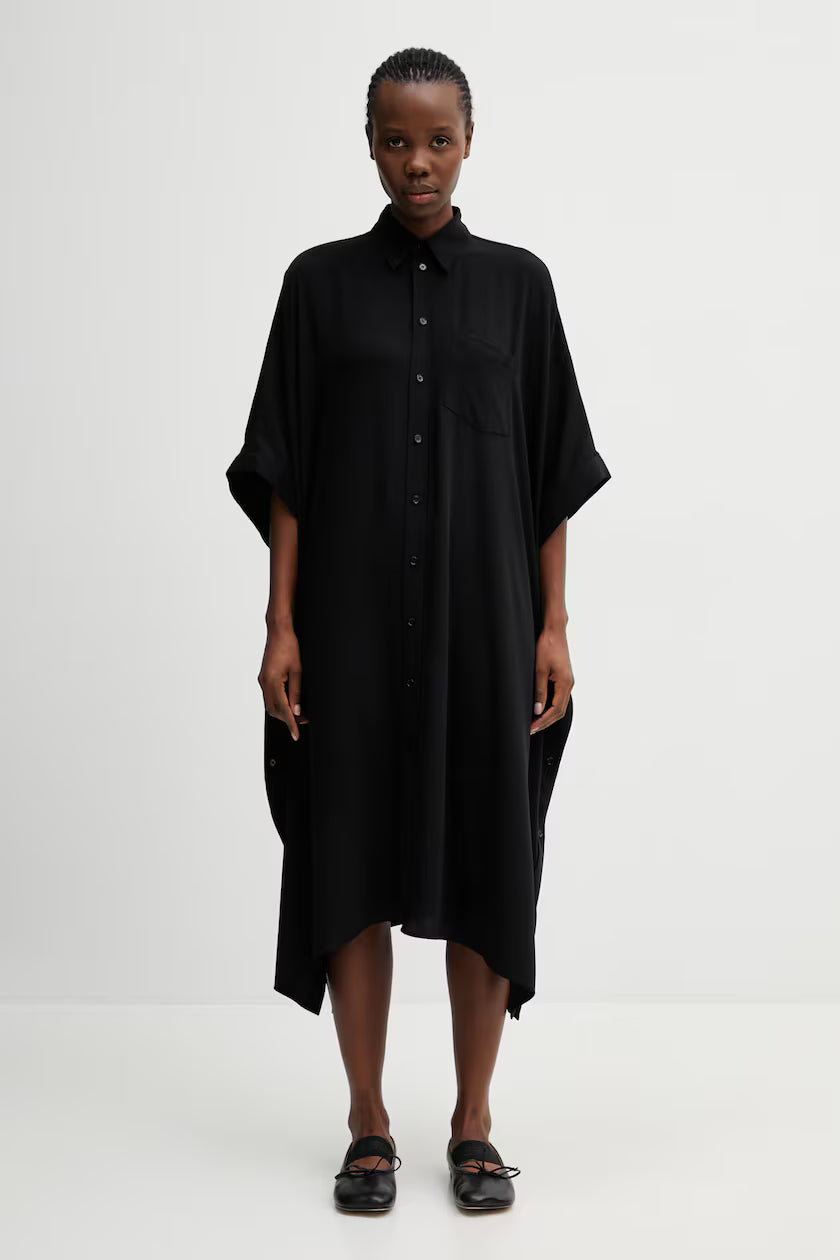 Loose-fit Shirt dress Black