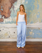 Chuck pants Satin crêpe Light Blue