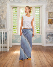 Praia skirt striped structure Ocean