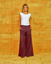 Super Woody Pin Stripe Plum