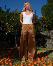 Super Woody Shiny Cotton Dark Camel