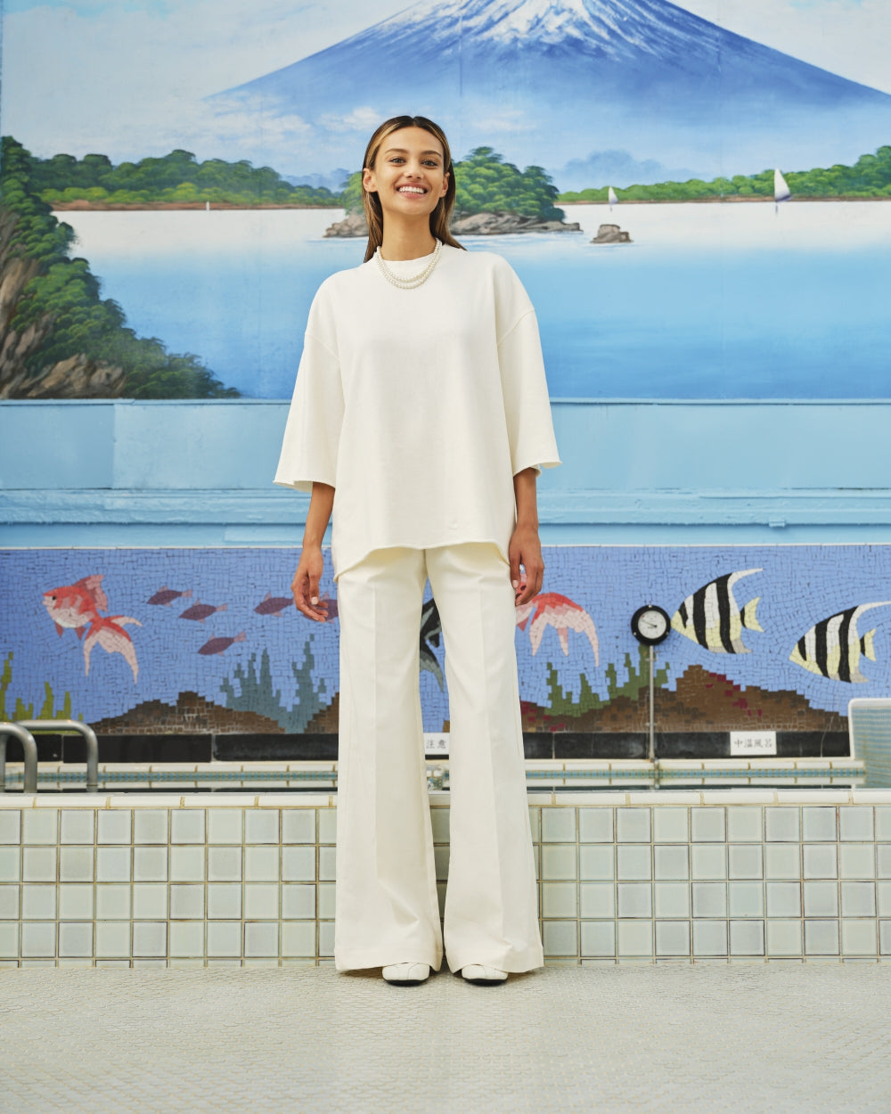 Tony sweater tee Ecru