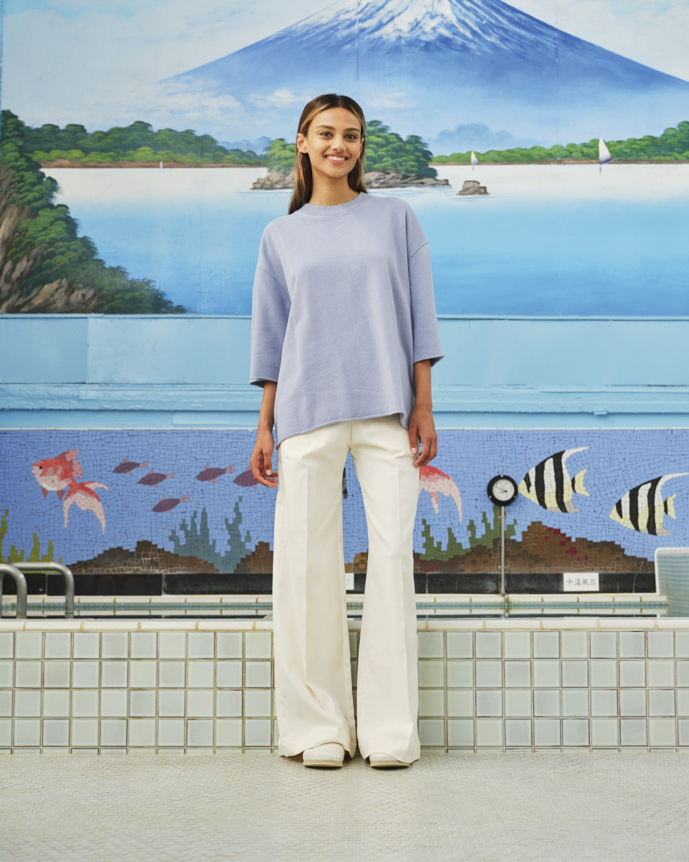 Tony sweater tee Grey Blue