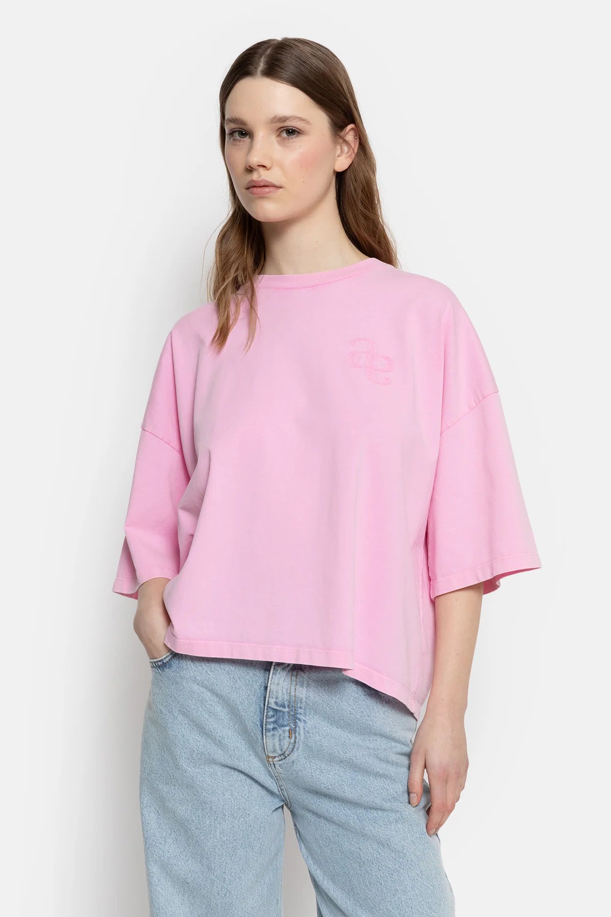 Eloise-A Boxy T-Shirt Pink