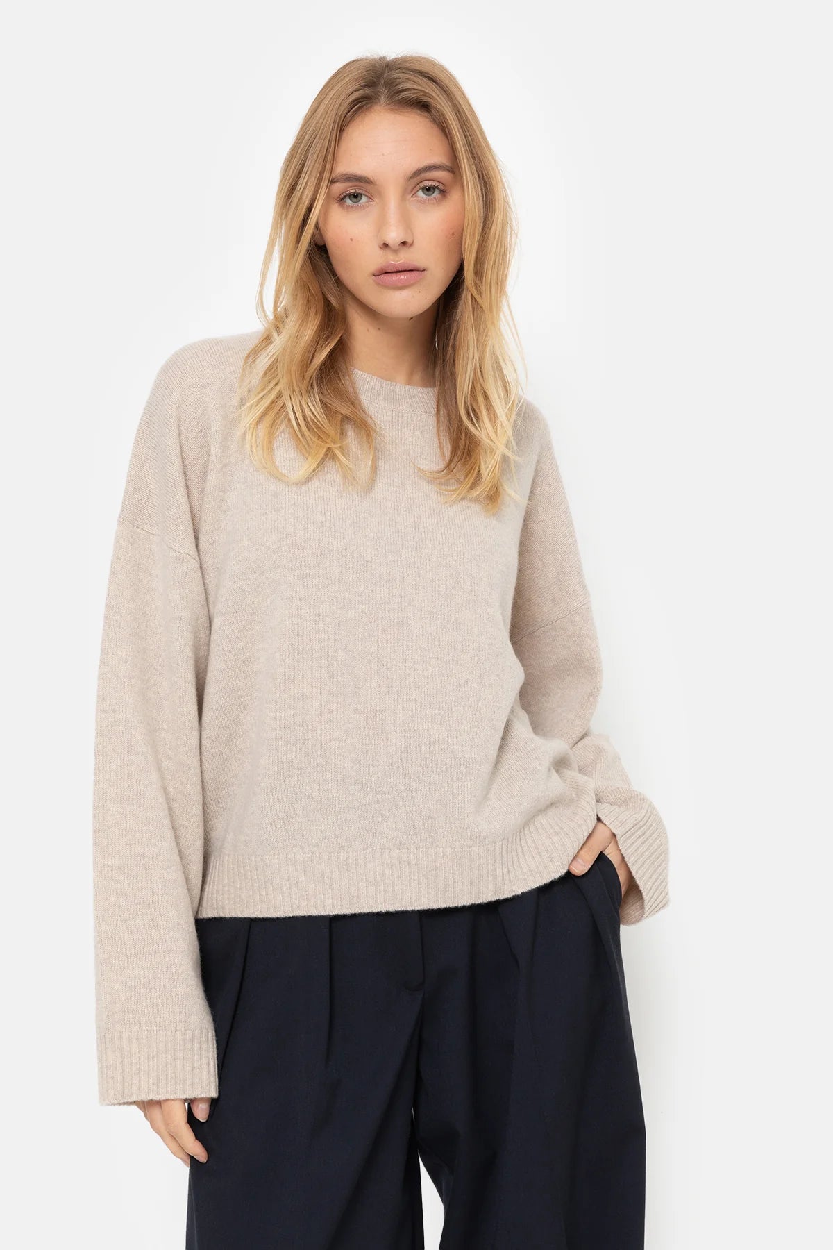 Murielle Knitted Sweater Beige