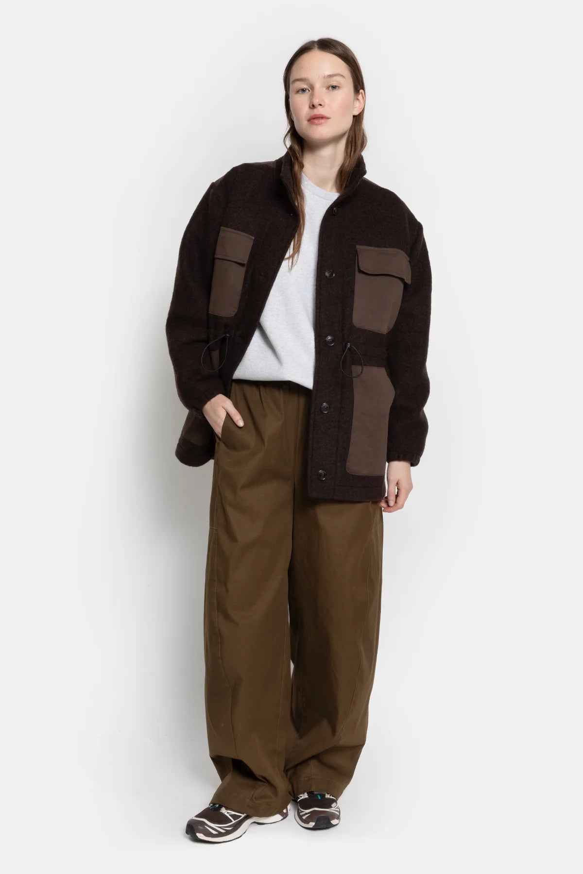 Object Puffy Pants Dark Khaki