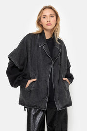 Lauren Denim Trench Charcoal